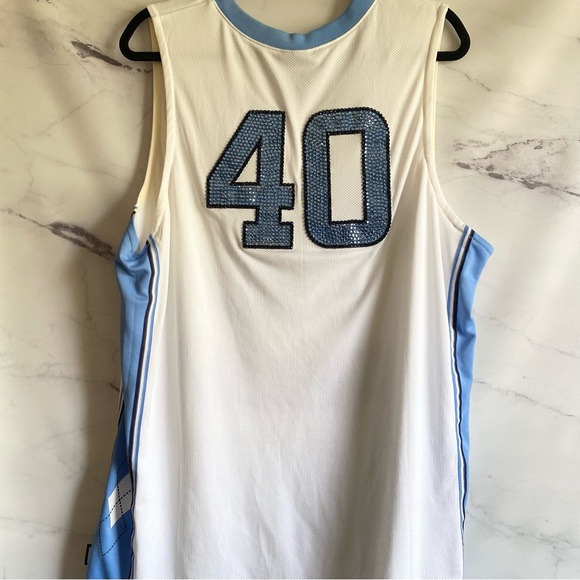 Custom Rhinestone Bling Jordan University of North Carolina Basketball Jersey XL - Picture 9 of 9